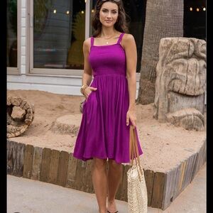 Grace & Lace Purple Sleeveless Sundress